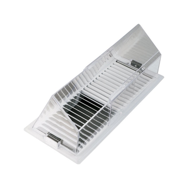 Deflecto Deflect-O Jordan 4.5 in. H X 8.75 in. W 1-Way Silver Plastic Air Deflector 40 - main